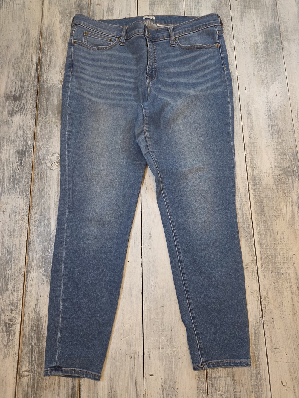 J. Crew Women's Medium Blue Mid Rise Skinny Jeans sz 33